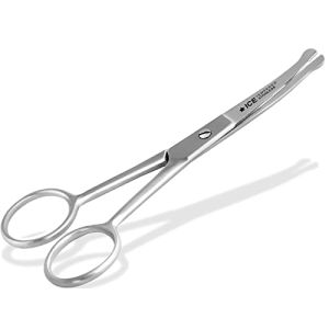 InstrumenteNRW Fellschere, Pfotenschere gebogen fĂŒr Hunde mit Mikroverzahnung