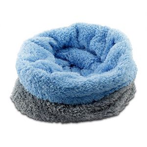 3 in 1 Hunde + Katzen Decke DeLuxe Grau/Hellblau