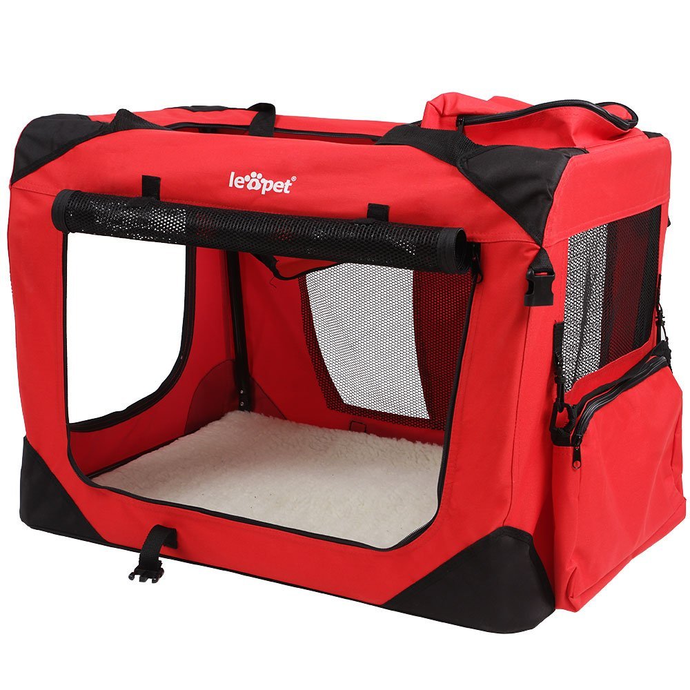 ONVAYA® TRANSPORTBOX HUNDE XL, Faltbare Hundebox Auto & Zuhause